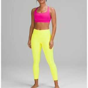 Lulu Highlight Yellow Wunder Under HR Tights